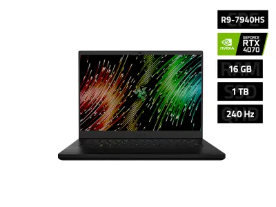 RAZER Blade 14 QHD 240Hz, Ryzen 9 7940HS/16GB/1TB SSD/RTX 4070/W11 Home gaming prenosni računalnik