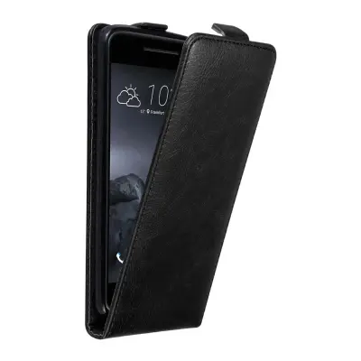 Cadorabo Ohišje, združljivo z HTC ONE A9 v nočna črna - Zaščitni ovitek v obliki flipa z magnetnim zapiranjem