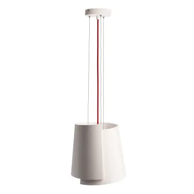 Bel viseči lestenec LED E27 mavčna svetilka moderna viseča luč za kuhinjo 230V