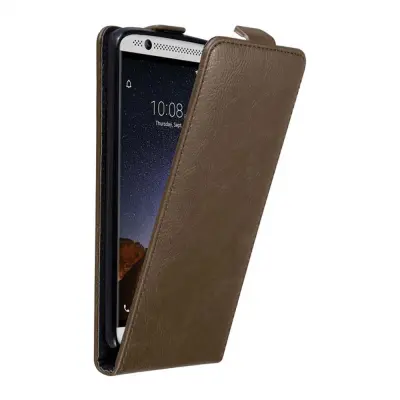 Cadorabo Ohišje, združljivo z ZTE Axon 7 v kava rjava - Zaščitni ovitek v obliki flipa z magnetnim zapiranjem