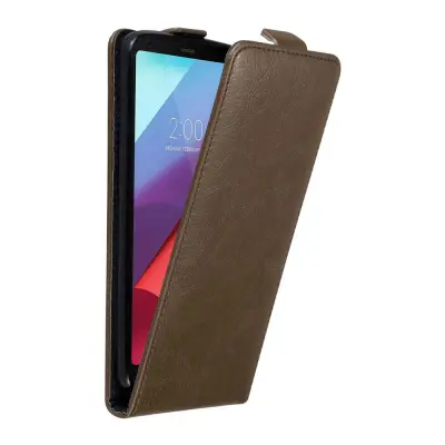 Cadorabo Ohišje, združljivo z LG G6 v kava rjava - Zaščitni ovitek v obliki flipa z magnetnim zapiranjem