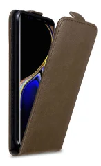 Cadorabo Ohišje, združljivo z Samsung Galaxy NOTE 9 v kava rjava - Zaščitni ovitek v obliki flipa z magnetnim zapiranjem