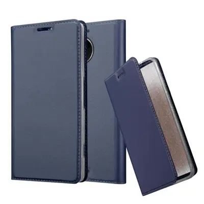 Cadorabo Ohišje, združljivo z Nokia Lumia 950 XL v klasična temno modra - Zaščitni ovitek z magnetnim zapiranjem, stoječo funkcijo in režo za kartice
