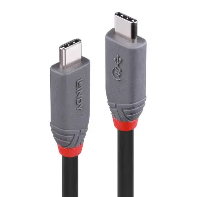LINDY USB kabel USB 4.0 USB-C® vtič\, USB-C® vtič 0.80 m črna  36947