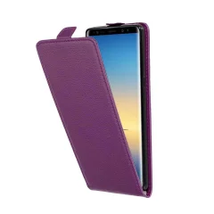 Cadorabo Ohišje, združljivo z Samsung Galaxy NOTE 8 v pastelno vijolično - Zaščitni ovitek v obliki flipa iz teksturiranega umetnega usnja