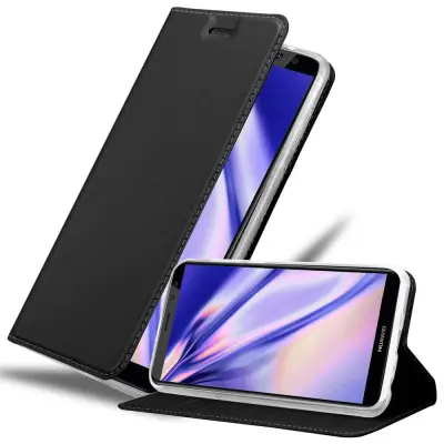 CADORABO Huawei MATE 10 LITE/NOVA 2i v klasična črna - Zaščitni ovitek z magnetnim zapiranjem, stoječo funkcijo in režo za kartice