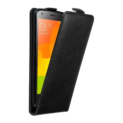 Cadorabo Ohišje, združljivo z Xiaomi Mi 2 v nočna črna - Zaščitni ovitek v obliki flipa z magnetnim zapiranjem