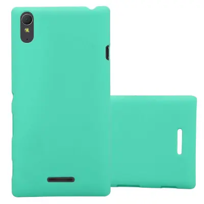 Cadorabo Case, združljiv s Sonyjem v Frosty Green - Hard Case zaščitni pokrov v zmrznjenem videzu proti praskam in udarcem