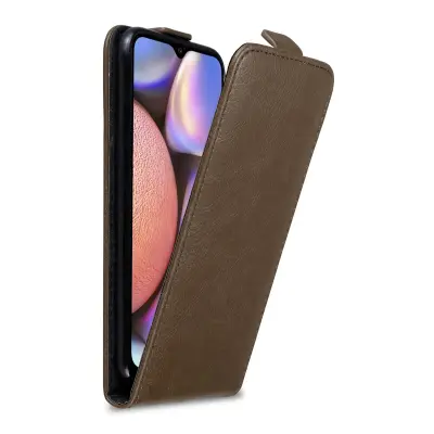 Cadorabo Ohišje, združljivo z Samsung Galaxy A10s / M01s v kava rjava - Zaščitni ovitek v obliki flipa z magnetnim zapiranjem