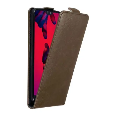 Cadorabo Ohišje, združljivo z Huawei P20 PRO / P20 PLUS v kava rjava - Zaščitni ovitek v obliki flipa z magnetnim zapiranjem