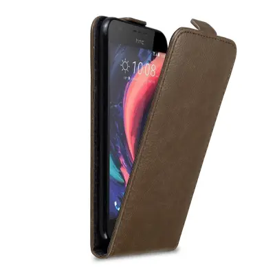 Cadorabo Ohišje, združljivo z HTC Desire 10 LIFESTYLE / Desire 825 v kava rjava - Zaščitni ovitek v obliki flipa z magnetnim zapiranjem