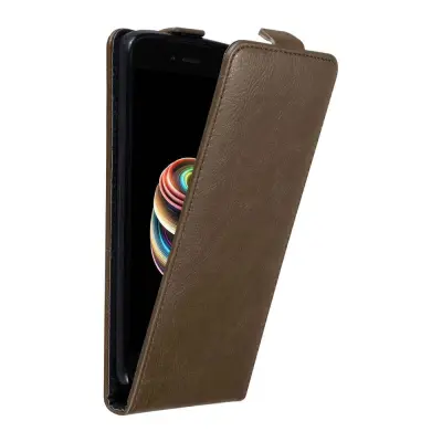 Cadorabo Ohišje, združljivo z Xiaomi Mi A1 / Mi 5X v kava rjava - Zaščitni ovitek v obliki flipa z magnetnim zapiranjem