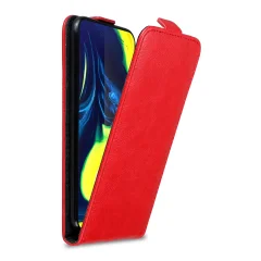 Cadorabo Ohišje, združljivo z Samsung Galaxy A80 / A90 4G v rdeče jabolko - Zaščitni ovitek v obliki flipa z magnetnim zapiranjem