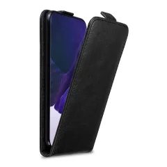 Cadorabo Ohišje, združljivo z Samsung Galaxy NOTE 20 ULTRA v nočna črna - Zaščitni ovitek v obliki flipa z magnetnim zapiranjem