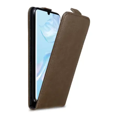 Cadorabo Ohišje, združljivo z Huawei P30 PRO v kava rjava - Zaščitni ovitek v obliki flipa z magnetnim zapiranjem