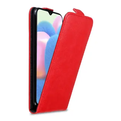 Cadorabo Ohišje, združljivo z Samsung Galaxy A50 4G / A50s / A30s v rdeče jabolko - Zaščitni ovitek v obliki flipa z magnetnim zapiranjem