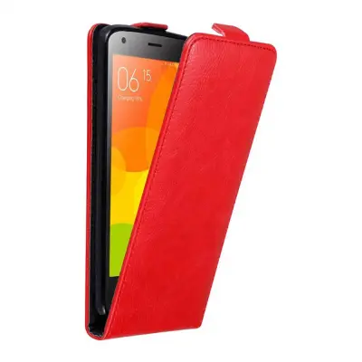 Cadorabo Ohišje, združljivo z Xiaomi Mi 2 v rdeče jabolko - Zaščitni ovitek v obliki flipa z magnetnim zapiranjem