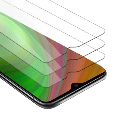 CADORABO LG K50S - Zaščitna folija v visoka prosojnost - 3-pack Kaljeno zaščitno steklo za zaslone s trdoto 9H in združljivostjo s 3D dotikom