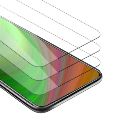 CADORABO Honor 9X LITE - Zaščitna folija v visoka prosojnost - 3-pack Kaljeno zaščitno steklo za zaslone s trdoto 9H in združljivostjo s 3D dotikom