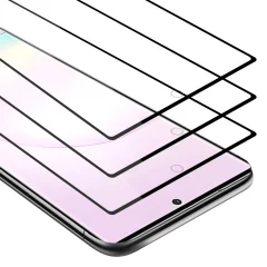 CADORABO Samsung Galaxy NOTE 20 PLUS - Zaščitna folija v transparentno s čarno - 3-pack Kaljeno steklo za zaščito zaslona s trdoto 9H in 3D dot
