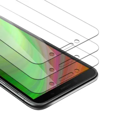 CADORABO Honor 9S/Huawei Y5P - Zaščitna folija - 3-pack Kaljeno zaščitno steklo za zaslone s trdoto 9H in združljivostjo s 3D dotikom