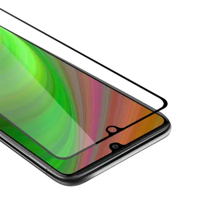 Oklepni film Cadorabo Full Screar, združljiv s Samsungom - zaščitnim filmom v prozornem s črno -kaljenim zaščitnim steklom v 9H trdoti s 3D dotikom