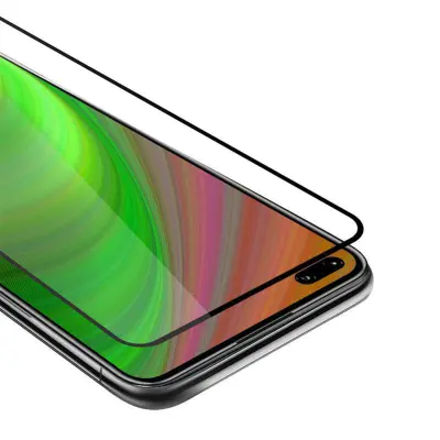 CADORABO Honor View 30 PRO - Zaščitna folija za transparentna s črno barvo - Zaščitno steklo s kaljenim zaslonom s trdoto 9H in 3D dotikom
