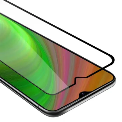 Oklepni film Cadorabo Full Screar, združljiv s Samsungom - zaščitnim filmom v prozornem s črno -kaljenim zaščitnim steklom v 9H trdoti s 3D dotikom