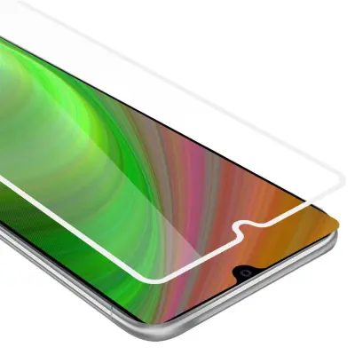 CADORABO Huawei MATE 20 - Zaščitna folija za transparentna z belo - Zaščitno steklo s kaljenim zaslonom s trdoto 9H in 3D dotikom