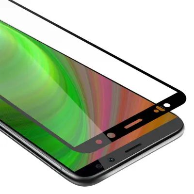 CADORABO Huawei MATE 10 LITE/NOVA 2i - Zaščitna folija za transparentna s črno barvo - Zaščitno steklo s kaljenim zaslonom s trdoto 9H in 3D