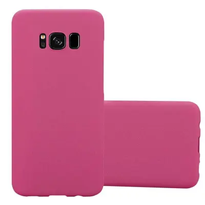 Cadorabo Case, združljiv s Samsungom v Frosty Pink - Hard Case zaščitni pokrov v zmrznjenem videzu proti praskam in udarcem