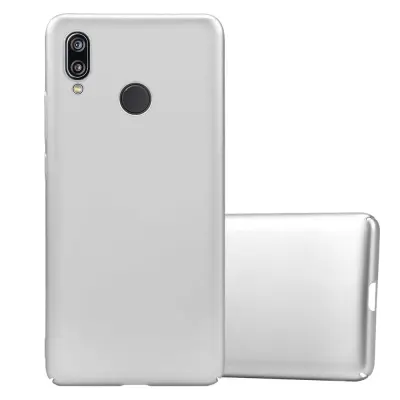 Cadorabo Case, združljiv s Huawei v kovinskem srebru - trdi zaščitni pokrov v kovinskem videzu pred praskami in udarci
