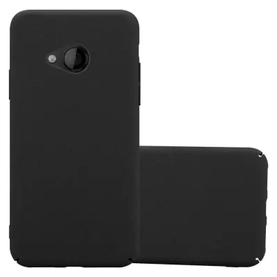Cadorabo Case, združljiv s HTC v Frosty Black - Hard Case zaščitni pokrov v zmrznjenem videzu proti praskam in udarcem