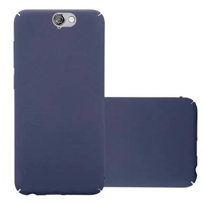 Cadorabo Case, združljiv s HTC v Frosty Blue - Hard Case zaščitni pokrov v zmrznjenem videzu proti praskam in udarcem