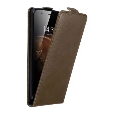 Cadorabo Ohišje, združljivo z Huawei ASCEND G7 PLUS / G8 / GX8 v kava rjava - Zaščitni ovitek v obliki flipa z magnetnim zapiranjem