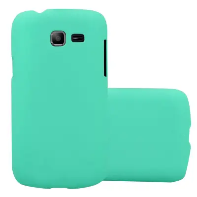 Cadorabo Case, združljiv s Samsungom v Frosty Green - Hard Case zaščitni pokrov v zmrznjenem videzu proti praskam in udarcem