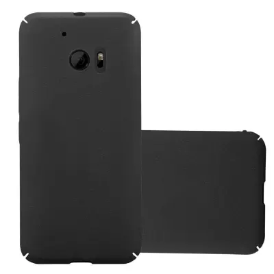 Cadorabo Case, združljiv s HTC v Frosty Black - Hard Case zaščitni pokrov v zmrznjenem videzu proti praskam in udarcem
