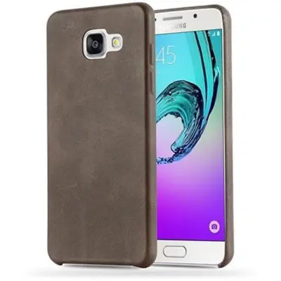 Cadorabo Case, združljiv s Samsungom v Vintage Brown - Hard Case zaščitni pokrov, narejen iz imitacijskega usnja