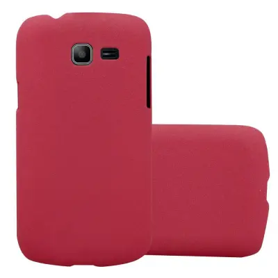 Cadorabo Case, združljiv s Samsungom v Frosty Red - Hard Case zaščitni pokrov v zmrznjenem videzu proti praskam in udarcem