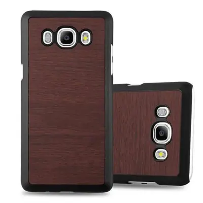 CADORABO Ohišje, združljiv s Samsungom v Woody Coffee - Trdo zaščitni pokrov v lesu videz pred praskami in udarci