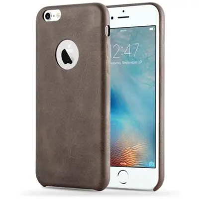 CADORABO CASE, združljiv z Apple v Vintage Brown - Trdi zaščitni pokrov, narejen iz imitacijskega usnja