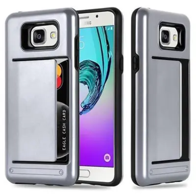 CADORABO Ohišje, združljiv s Samsungom v oklepu Silver - Outdoor Hybrid Tard Catch Zaščitni pokrov s kartico v težkem oblikovanju