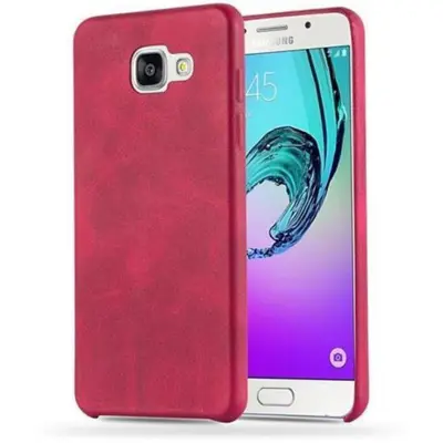 Cadorabo Case, združljiv s Samsungom v Vintage Red - Hard Case Protective Cover iz imitacijskega usnja