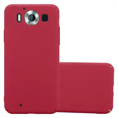 Cadorabo Case, združljiv z Nokia v Frosty Red - Hard Case zaščitni pokrov v zmrznjenem videzu proti praskam in udarcem