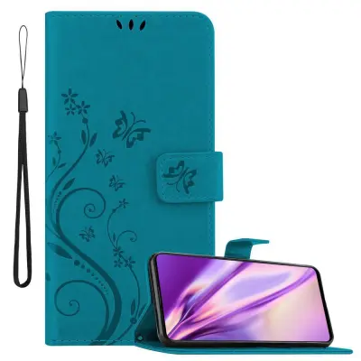 CADORABO Samsung Galaxy A51 4G/M40s rožnato zlata - ovitek v cvetličnem dizajnu z magnetnim zapiranjem, stoječo funkcijo in režami za kartice