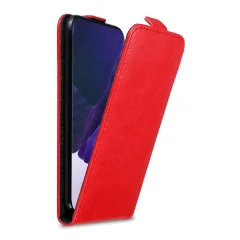 Cadorabo Ohišje, združljivo z Samsung Galaxy NOTE 20 ULTRA v rdeče jabolko - Zaščitni ovitek v obliki flipa z magnetnim zapiranjem