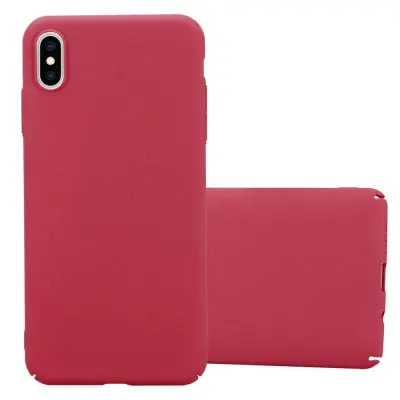 CADORABO CASE, združljiv z Apple v Frosty Red - Trdo zaščitni pokrov v zmrznjenem videzu proti praskam in udarcem