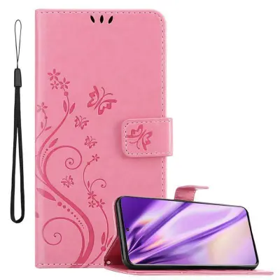 CADORABO Samsung Galaxy S20 PLUS v klasična zlata - ovitek v cvetličnem dizajnu z magnetnim zapiranjem, stoječo funkcijo in režami za kartice