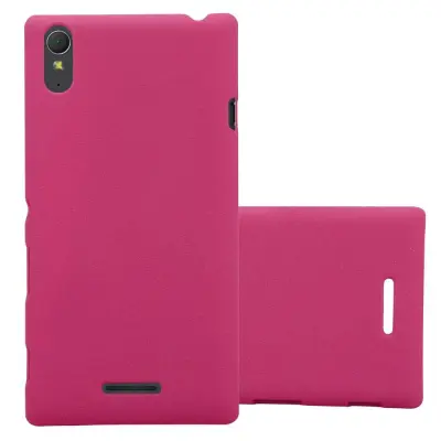 Cadorabo Case, združljiv s Sonyjem v Frosty Pink - Hard Case zaščitni pokrov v zmrznjenem videzu proti praskam in udarcem