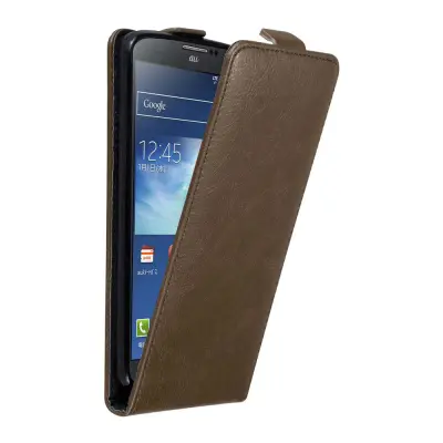 Cadorabo Ohišje, združljivo z Samsung Galaxy NOTE 3 v kava rjava - Zaščitni ovitek v obliki flipa z magnetnim zapiranjem